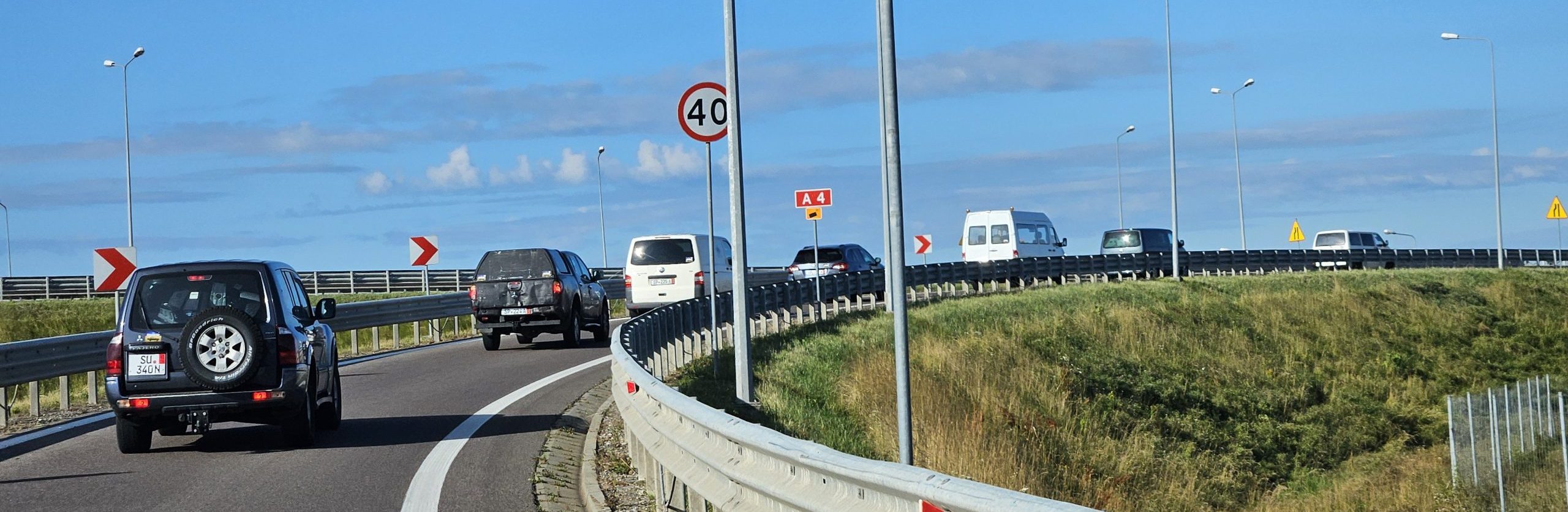 Unser Konvoi auf der Straße